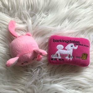 Pink Bunny & Barkingdales Card Dog Toy Set
